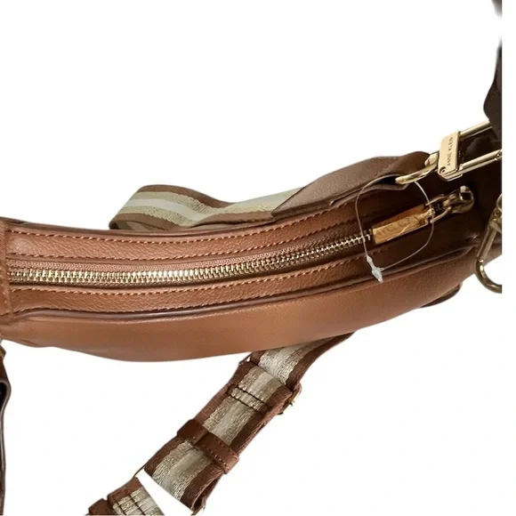 Anne Klein Simone Convertible Shoulder Hobo Bag w/ Coin Purse Chestnut Brown NWT - Picture 8 of 13